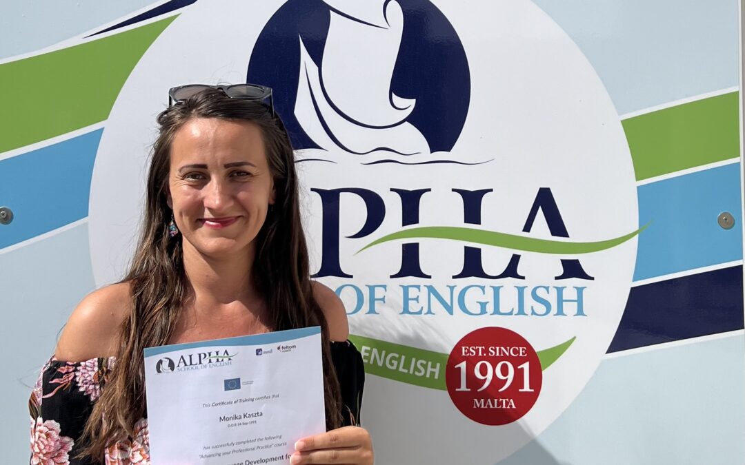 Kaszta Mónika – Erasmus továbbképzés Máltán – English Language Development for teachers & school staff